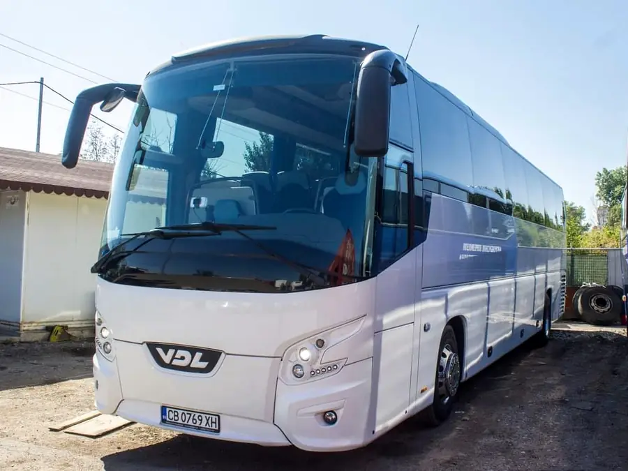 White VDL tourist coach