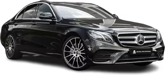Black Mercedes E-Class 220