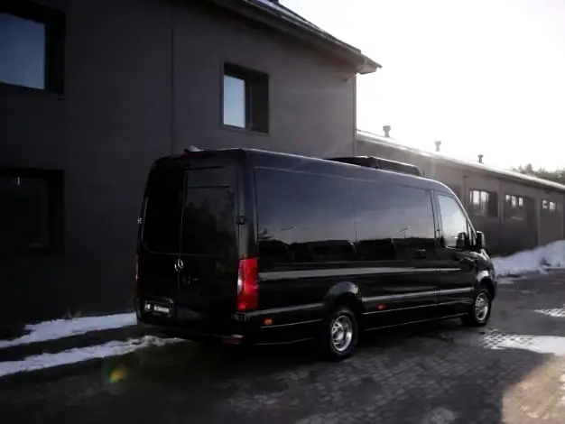 Mercedes Sprinter at sunset